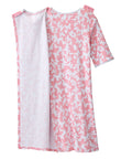 Open Back Knit Nightgown with Lace Trim