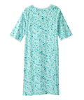 Open Back Knit Nightgown with Lace Trim - Silverts 57