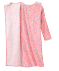 Women's No Peek Open Back Flannel Nightgown
