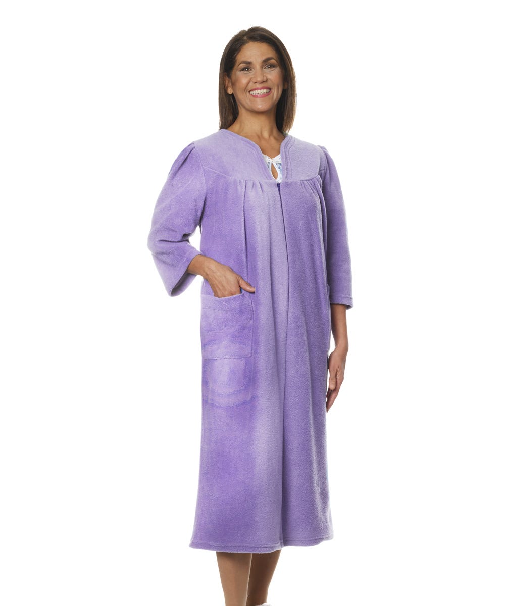 Womens Adaptive Fleece Housecoat
