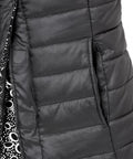 Women's Reversible Magnetic Snap Front Puffer Vest