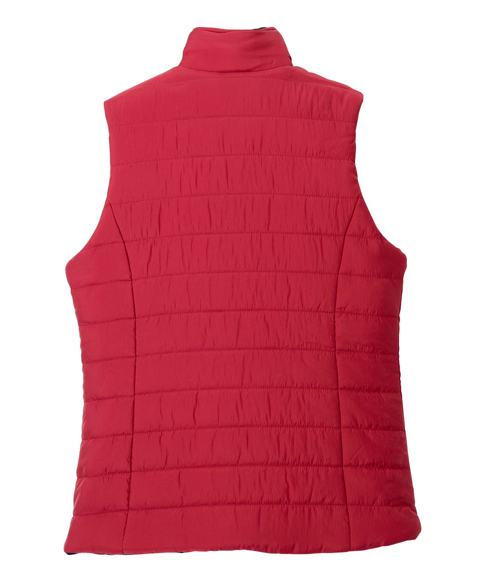 Women's Reversible Magnetic Snap Front Puffer Vest
