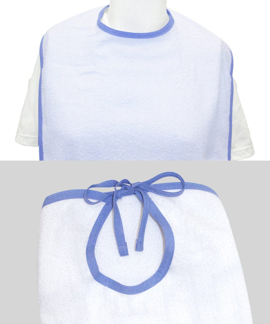 Unisex Womens / Mens Terry Cloth Adult Bib - Silverts 2
