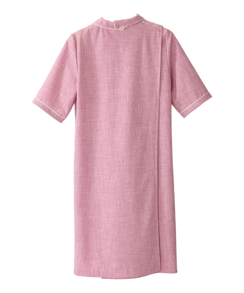 Women's Adaptive Open Back Embroidered Linen Dress
