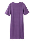 Women's Open Back Lace Trim Nightgown with Pockets