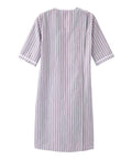 Women's Open Back Nightgown with Quarter-Zip