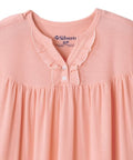 Women's Open Back Waffle Knit Nightgown