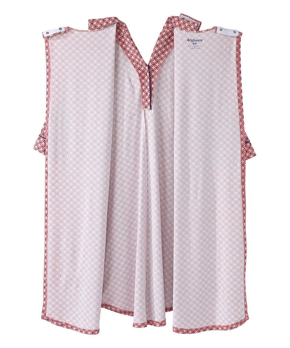 Women's Open Back Collared Nightgown