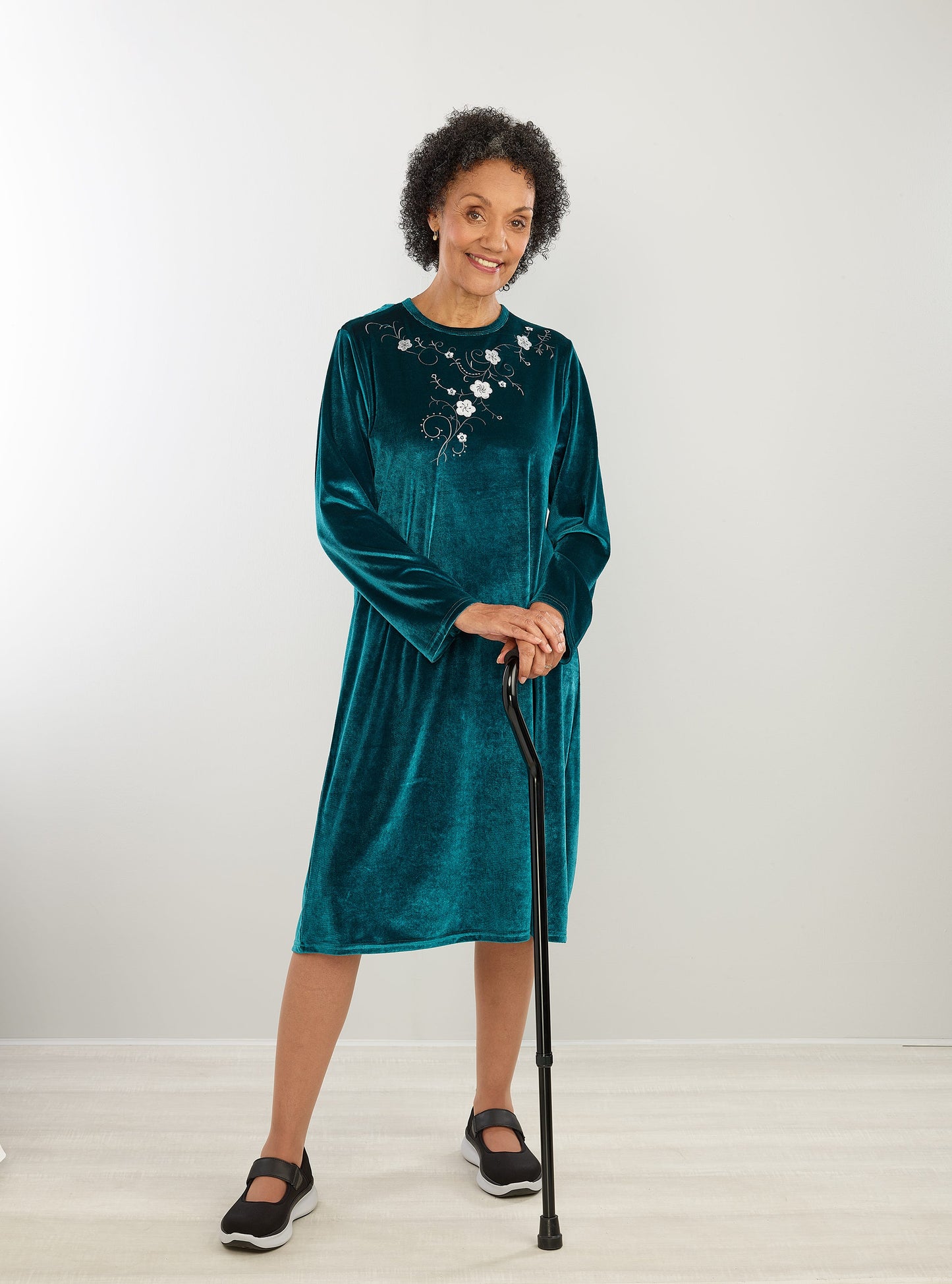 Women's Open Back Velvet Dress