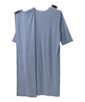 Men's Open Back Henley Nightgown