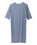 Men's Open Back Henley Nightgown