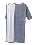Men's Open Back Henley Nightgown