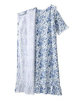 Women's Open Back Ruffle Hospital & Home Care Gown