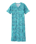 Women's Open Back Ruffle Hospital & Home Care Gown