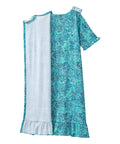 Women's Open Back Ruffle Hospital & Home Care Gown