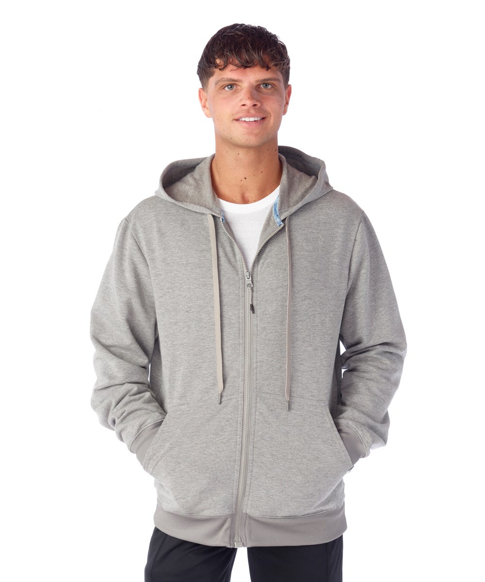 Mens Magnetic-Zipper Hoodie with Pockets