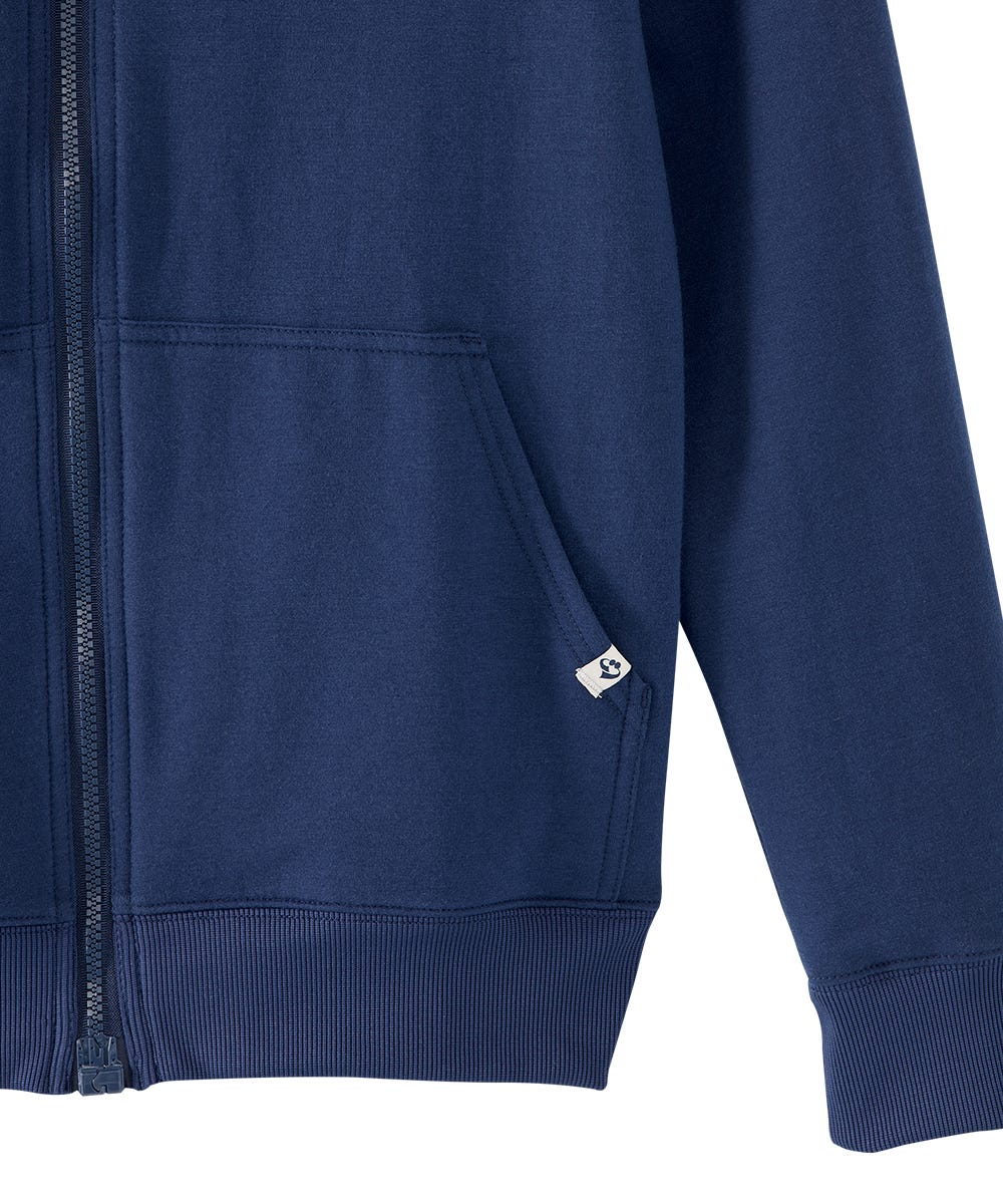 Mens Magnetic-Zipper Hoodie with Pockets