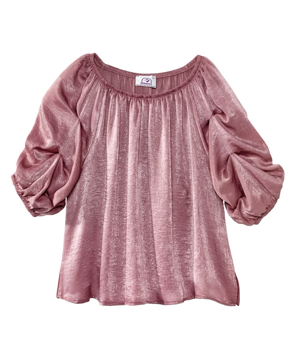 Women's Self Dressing Gathered Flowing Top