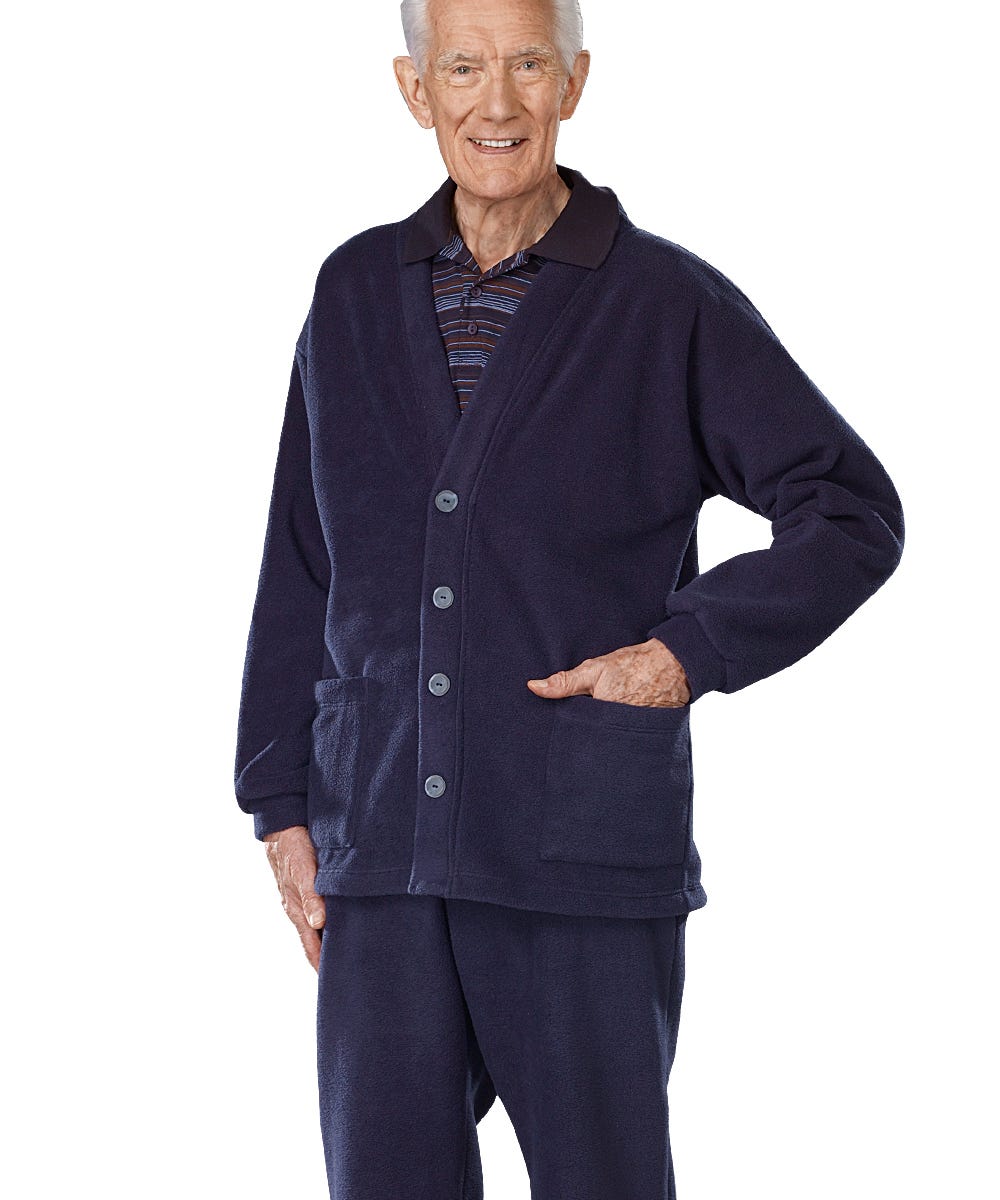Men's Adaptive Soft Fleece Cardigans