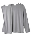 Men's Adaptive Open Back Polo Shirt with Long Sleeves