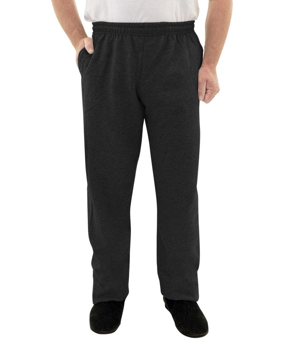 Men's Self Dressing Pull On Fleece Pant