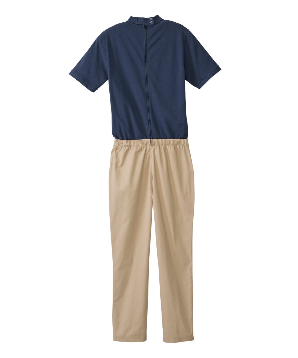 Men's Stay Dressed Jumpsuit with Short Sleeve Polo Shirt