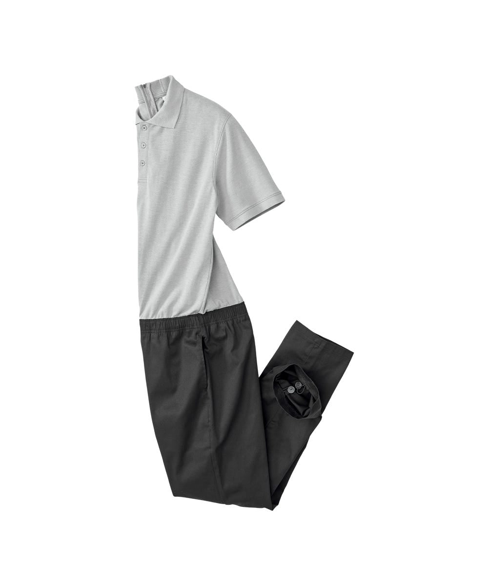 Men's Stay Dressed Jumpsuit with Short Sleeve Polo Shirt
