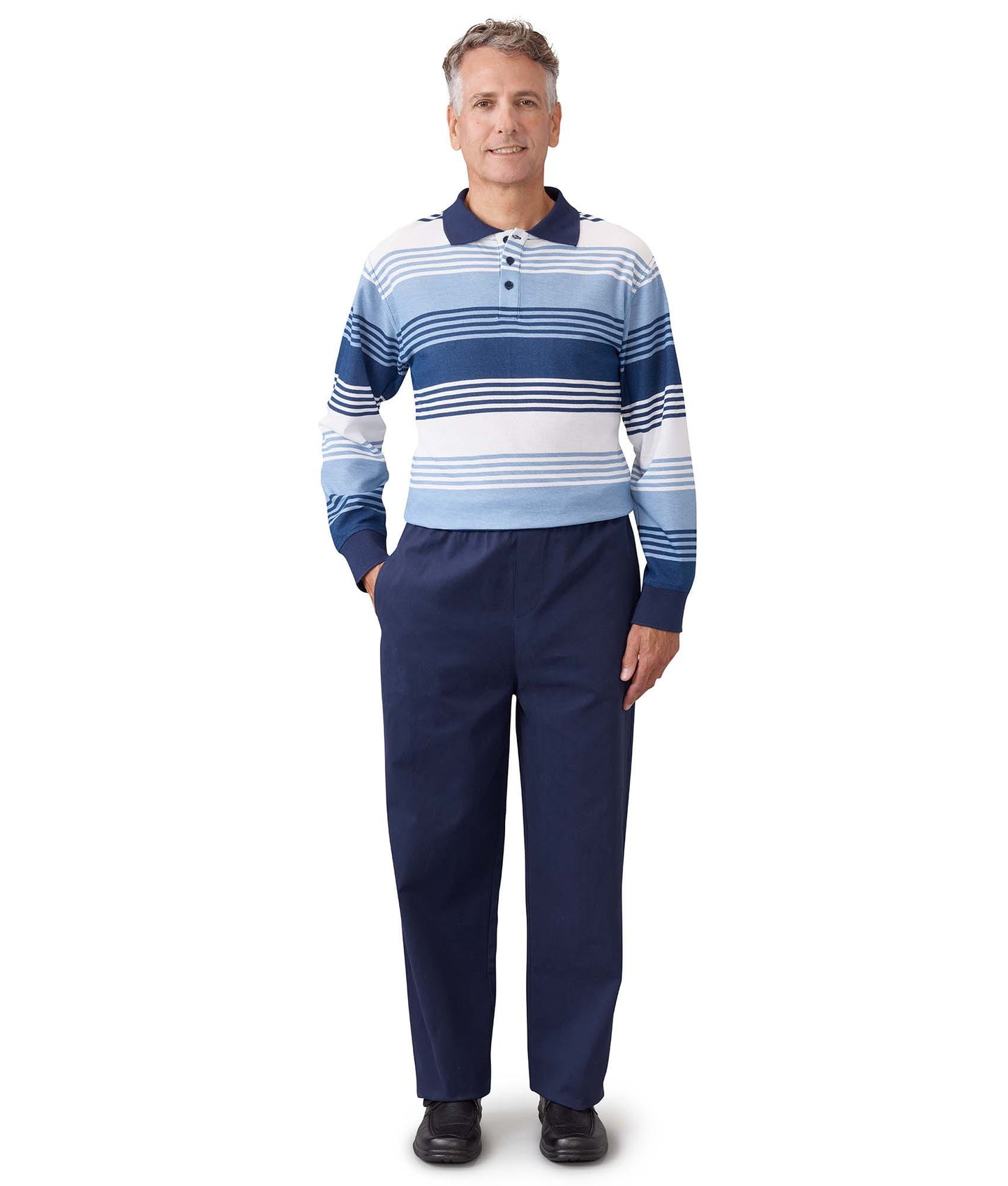 Men's Stay Dressed Jumpsuit with Long Sleeve Polo Shirt