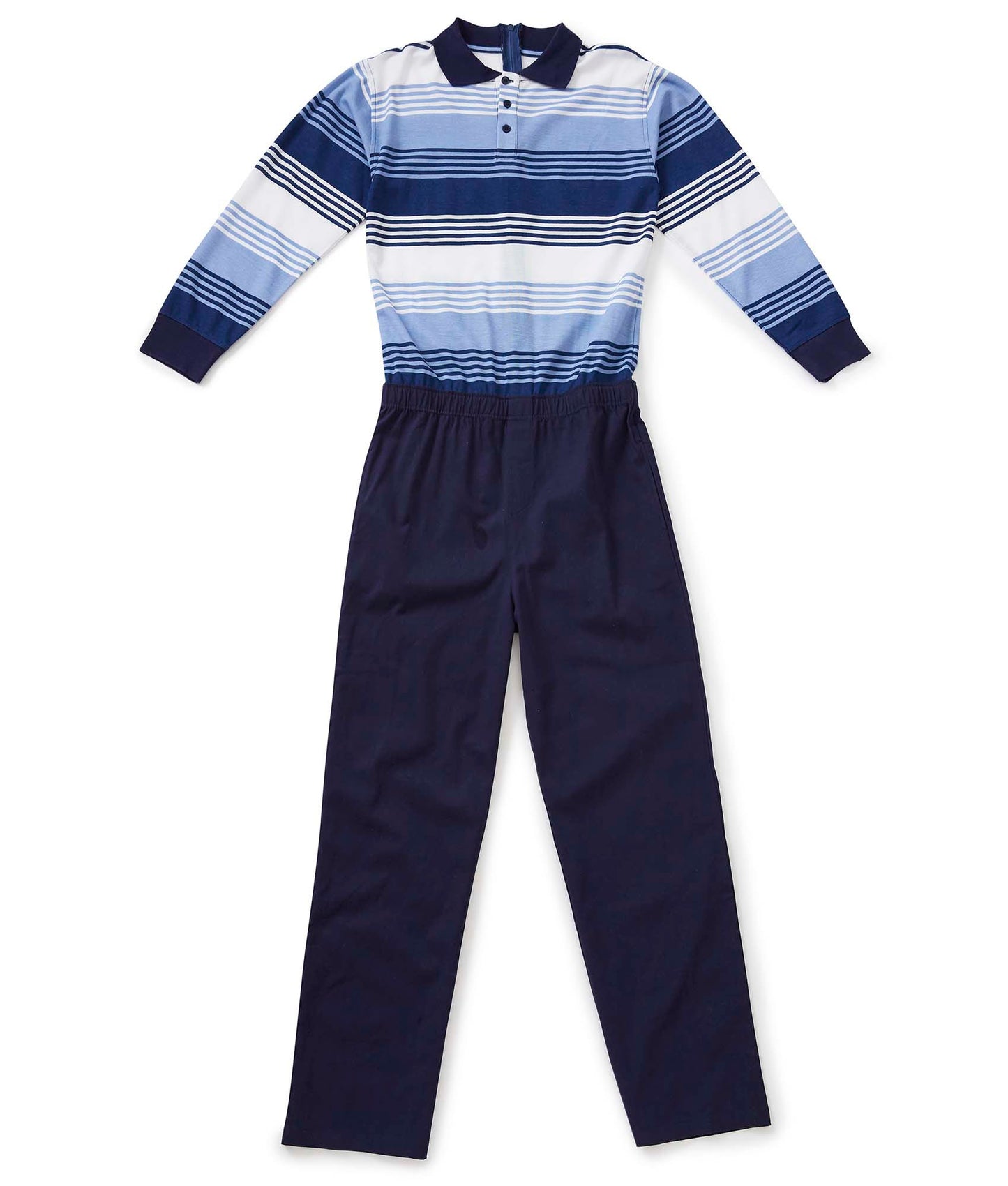 Men's Stay Dressed Jumpsuit with Long Sleeve Polo Shirt