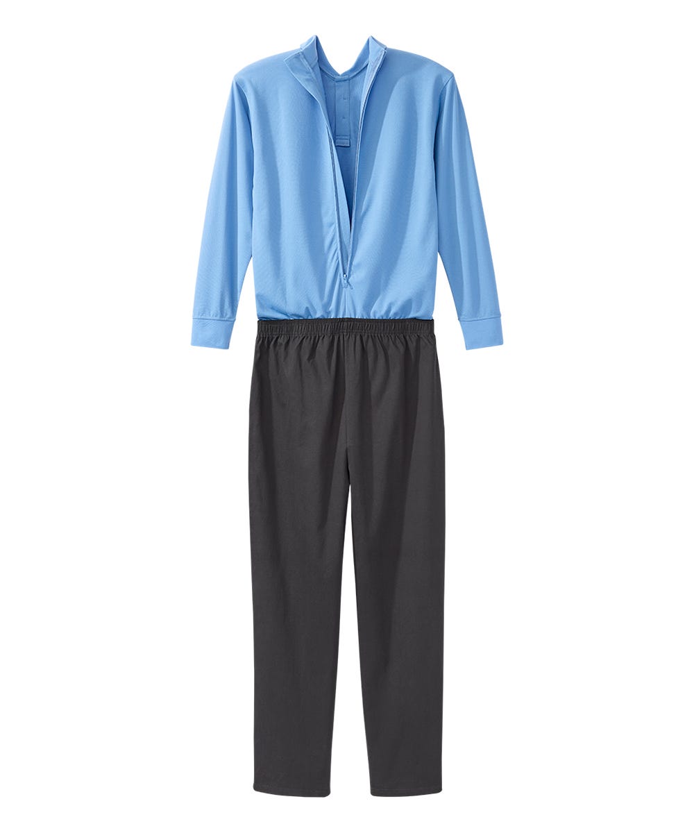 Men's Stay Dressed Jumpsuit with Long Sleeve Polo Shirt