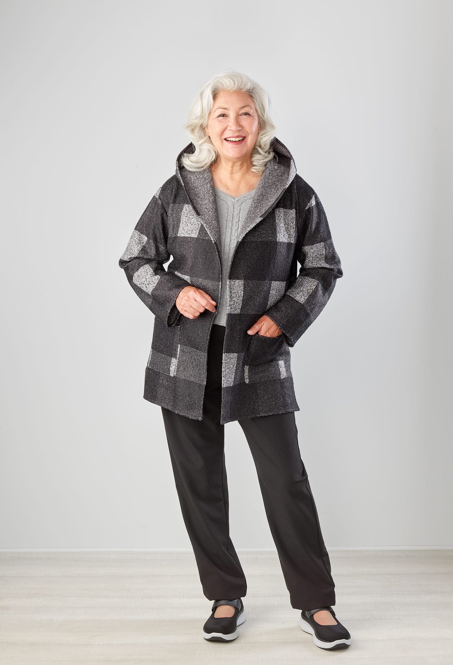 Women's Hooded Cardigan with Pockets