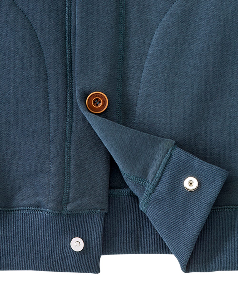 Men's Magnetic Button Front Bomber Jacket
