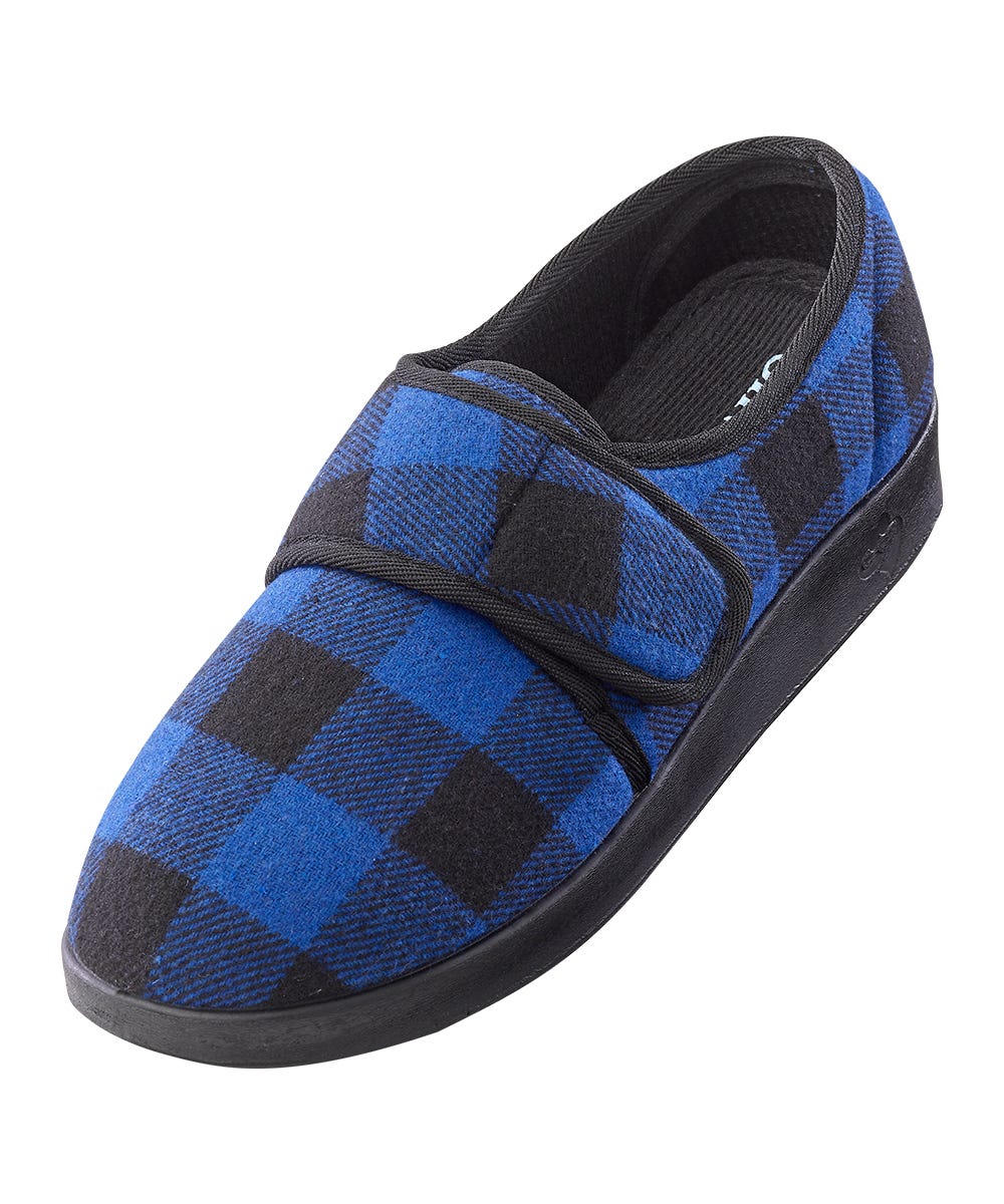 Men's Soft Wide Adjustable Slippers