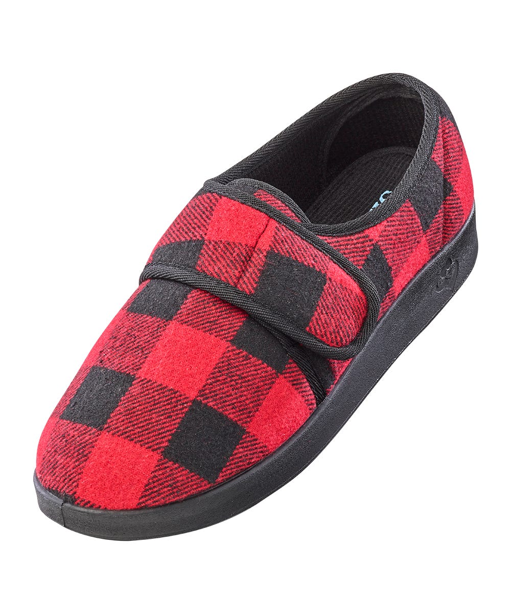 Men's Soft Wide Adjustable Slippers