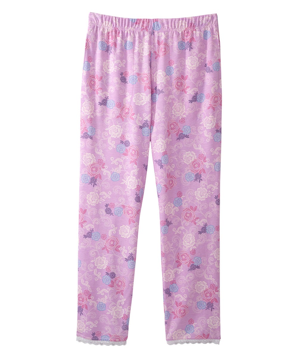 Women's Open Back Top & Pull-On Pant Pajama Set