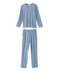 Men's Open Back Top & Pull-on Pant Waffle Knit Pajama Set