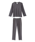 Men's Open Back Top & Pull-on Pant Waffle Knit Pajama Set