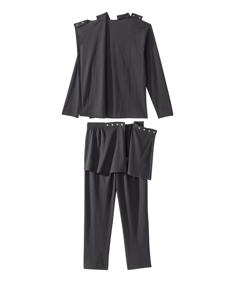 Men's Open Back Long Sleeve Polo & Open Back Pant Set