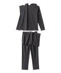 Men's Open Back Long Sleeve Polo & Open Back Pant Set - Clearance
