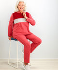 Women's Open Back Long Sleeve Polo & Open Back Pant Set