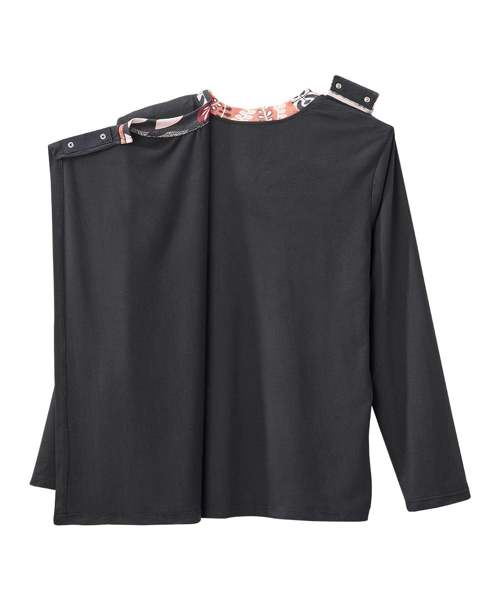 Women's Open Back Patchwork Top