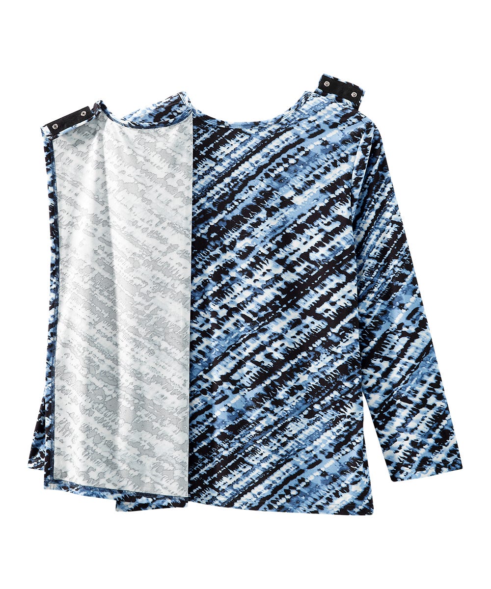 Women's Open Back Pleated Panel Top