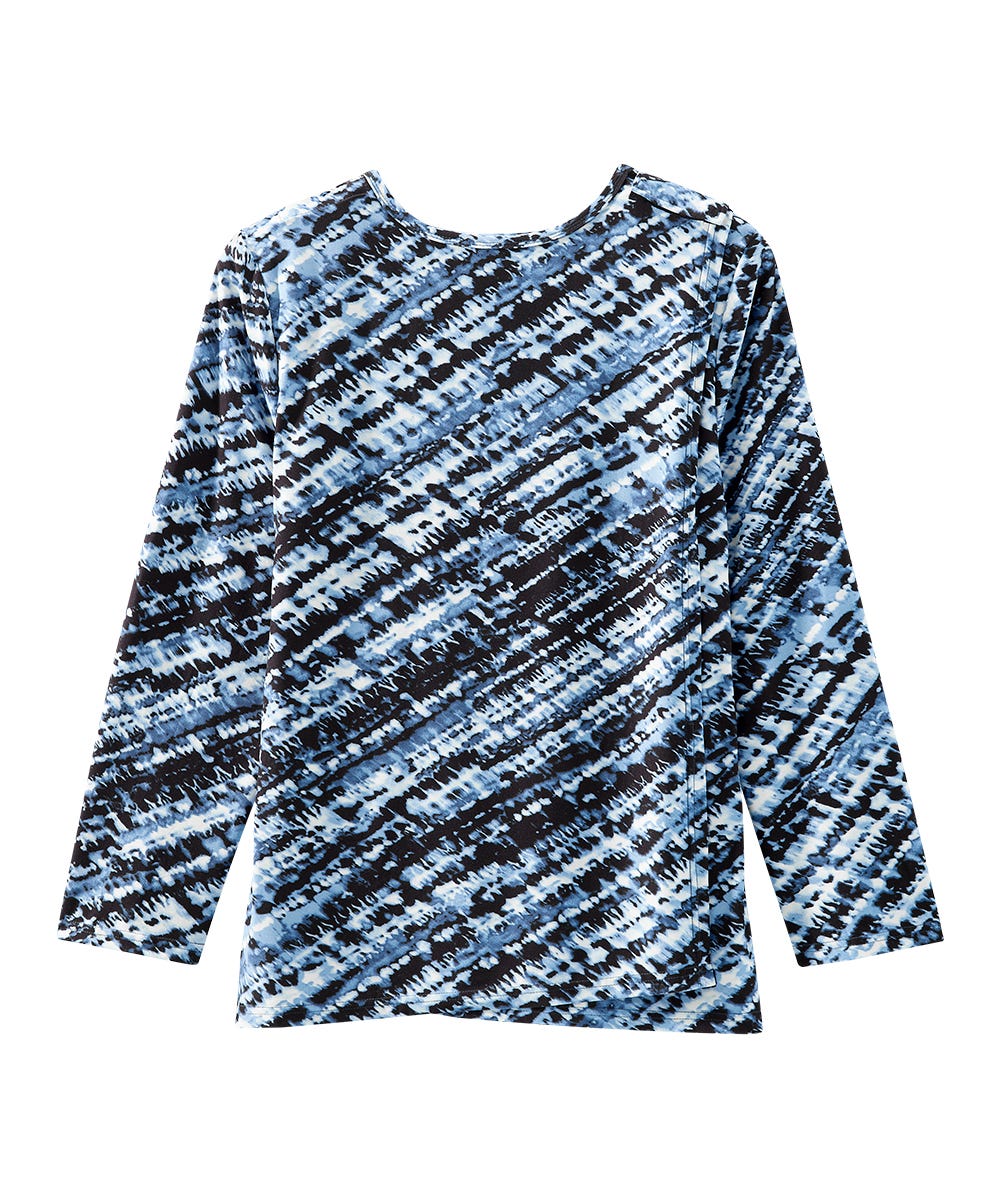 Women's Open Back Pleated Panel Top