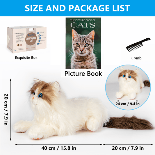 Assistex Therapy Cat Plush for Seniors with Dementia – Realistic Stuffed Animal Companion for Alzheimer’s, Memory Loss, Elderly Comfort – Soft, Calming, Lifelike Cat Toy - Silverts 2