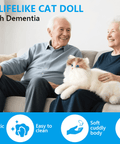 Assistex Therapy Cat Plush for Seniors with Dementia – Realistic Stuffed Animal Companion for Alzheimer’s, Memory Loss, Elderly Comfort – Soft, Calming, Lifelike Cat Toy - Silverts 4