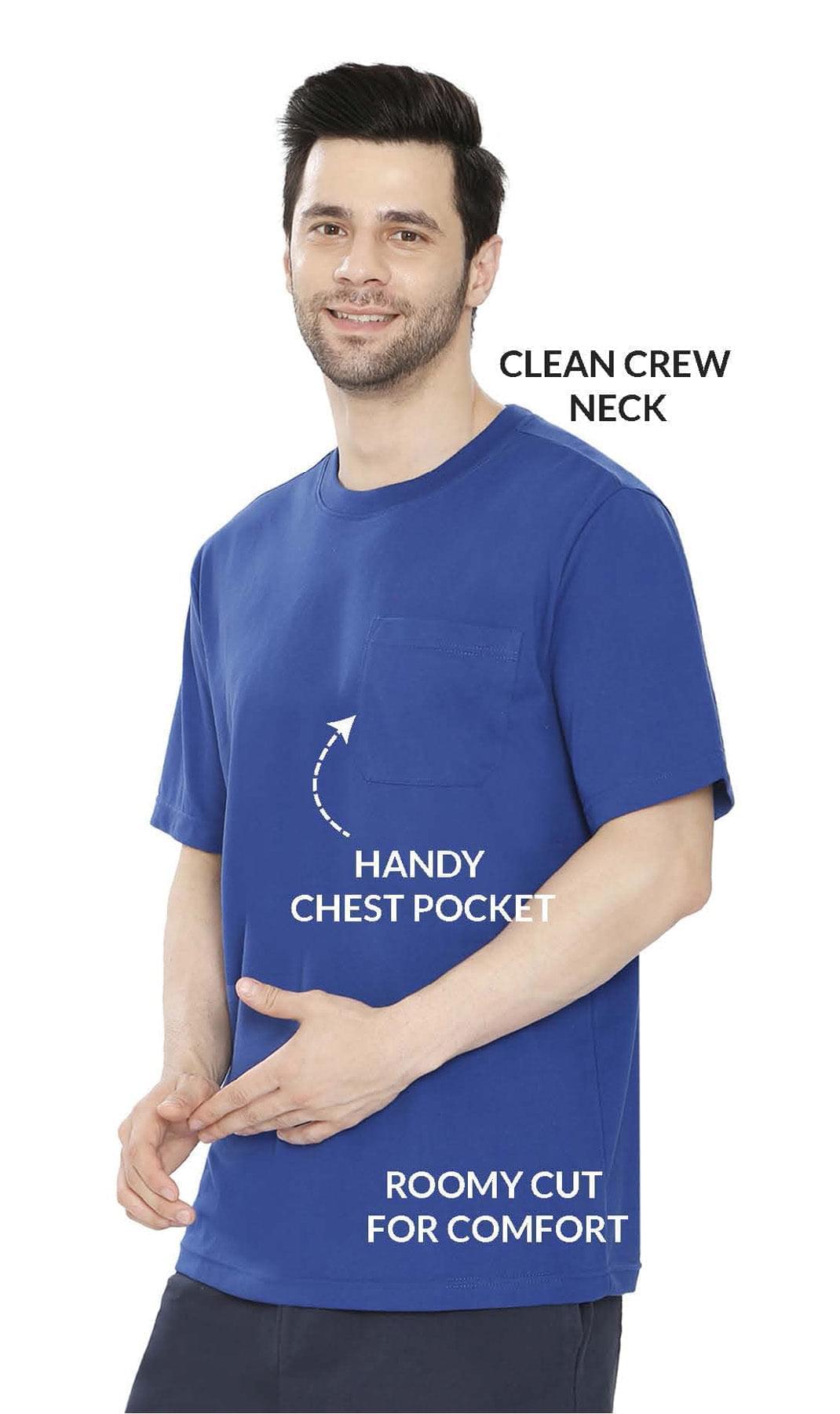 Men's Heavyweight Short Sleeve Crew Neck with Pocket T-Shirt
