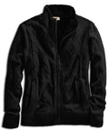Mens Sherpa Fleece Lined Zip Front Sweater Jacket