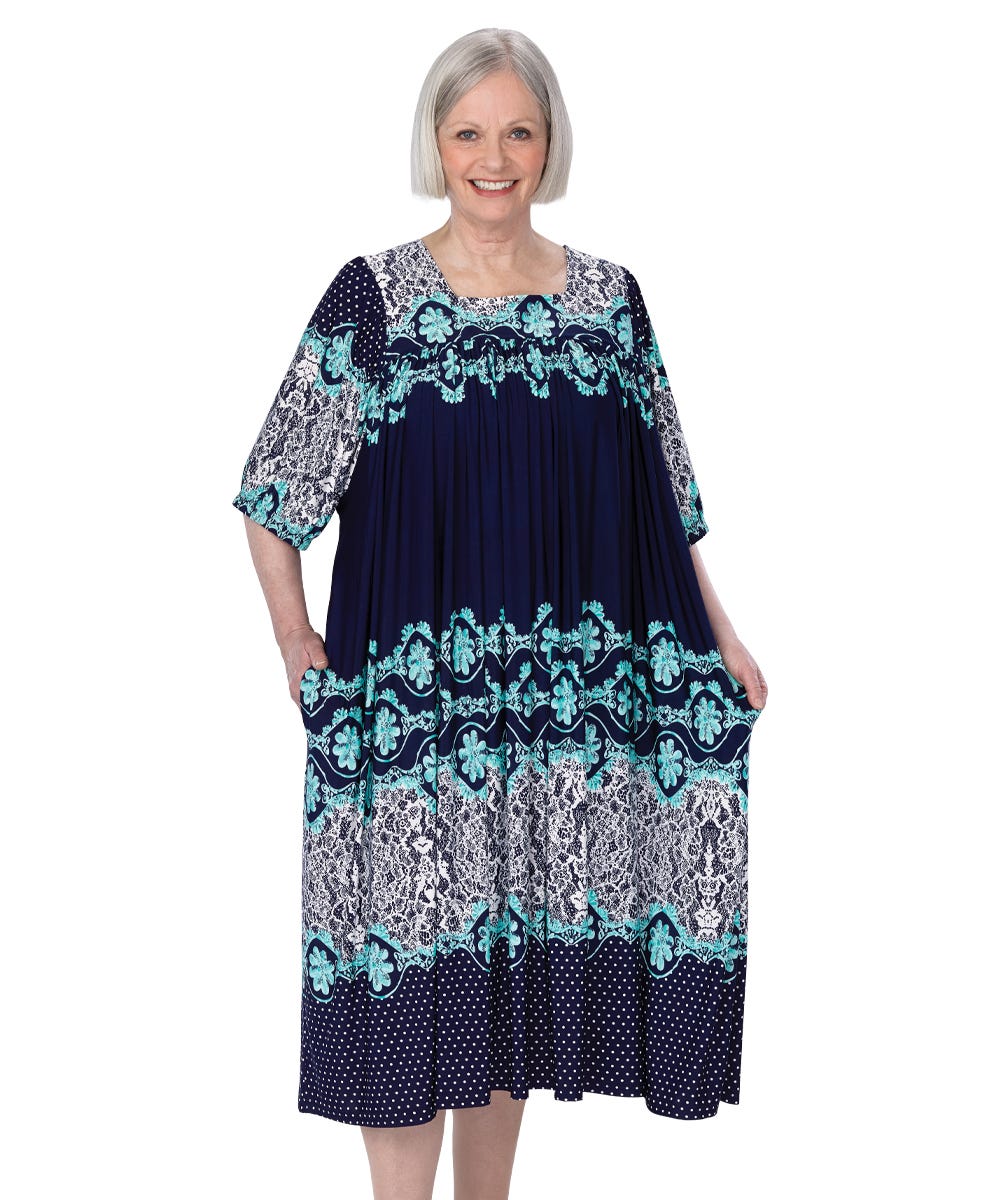 Women's Self Dressing Duster House Dress