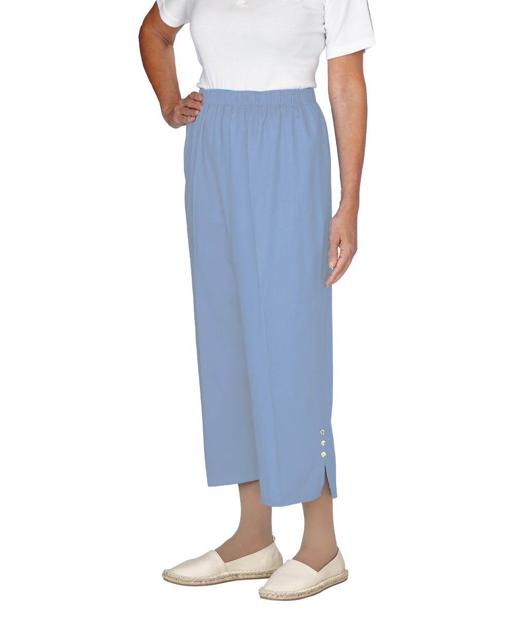 Women's Open Back Cotton Capris