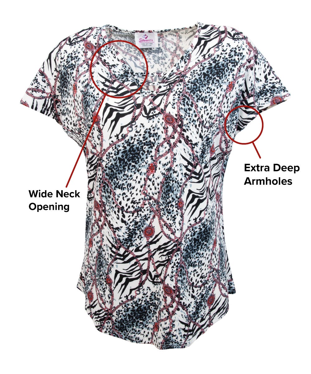 Women's Self Dressing Patterned Top